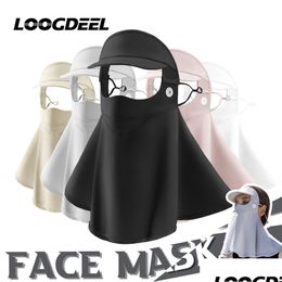 Fashion Face Masks Neck Gaiter Home Product Center Outdoor Sunsn Bandage Anti Traviolet Ear Hanging Mask Brim Riding Golf Sunshade Hea Dhhsf