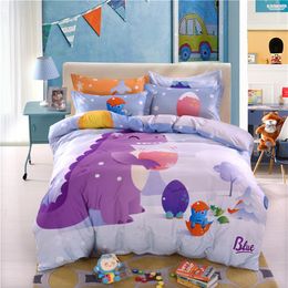 Cute boy girl children kids bedding sets with 8 pieces pure cotton quilt pillow bed covers high quality for child2477