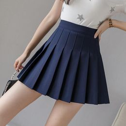 Skirts Pleated Skirt Women's Summer Autumn And Winter Student Short High Waist Thin A-line Y2k Clothes White