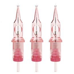 Tattoo Needles Premium Quality Pink VIPER PMU Tattoo Cartridge Needle Super Sharp Durable Consistent 20pcsBox Permanent Makeup Car 230907