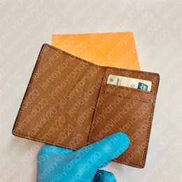 Compact POCKET Organiser M60502 Men's Designer Fashion Short Luxury Multiple Wallet Key Coin Card Holder Damier Graphite Canv304W