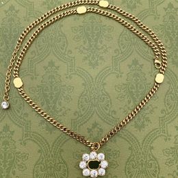 Men Women Designer Necklaces Luxury Jewellery Rhinestone G Chains Designers Neckwear Party Gold Pearls Necklace Diamond Pendants Wit3137