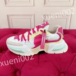 2023 new top Hot Luxury Designer shoes laceup women sneaker Travel leather fashion lady Flat Running Trainers Letters woman shoe platform men shoe fd221008