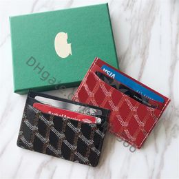 High quality men's and women's leather Card bag fashion classic Mini Bank wallets Cardholder's small ultra thin Coi2382