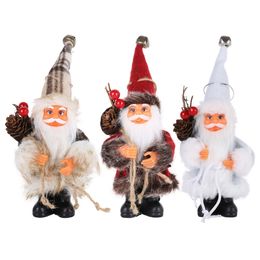 Christmas Decorations Santa Claus Doll Decorative Desktop Figure Figurine Ornament Xmas decor for home 230907