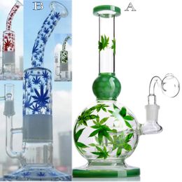 Real Photo Birdcage Inline Perc Recycler TORO Glass Bongs with Ashcatcher Detachable Glass Water Pipes with 18mm female Joint