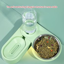 Small Animal Supplies Rabbit Automatic Feeders for Cage Water Dispenser 18oz Bottle Food Bowl Hedgehog Hamster 230907