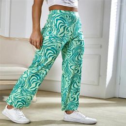 Women's Swimwear 2023 Young Girls Occident European American Lady Fashion Street Water Corrugated Printed Tiny Laka Pants Women Clonthing