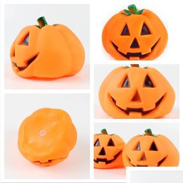 Dog Toys Chews Halloween Pumpkin Vocal Chew Toy Pvc Pet Interactive Puppy Safety Molar Bite Resistance Plaything Ps1428 Drop Delivery Dhrus