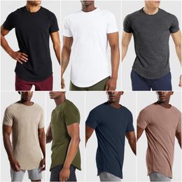 LL-FZ0888 Yoga Outfit Mens Gym Clothing Exercise & Fitness Wear Sportwear Train Running Loose Shirts Outdoor Tops Short Sleeve Ela270S