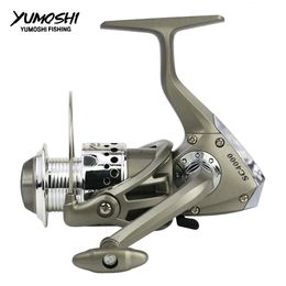 Fly Fishing Reels2 Yumoshi wheels fish spinning fishing reel 55 1 8BB 10007000 series Spinning wheel type Sea Rock lure reels pesca SC 230907