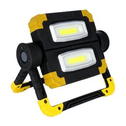 150W NEW Work Lamp USB Rechargeable Outdoor Portable Searchlight Camping Light Double Head COB Anti-fall Flood Campe Spotlight154G