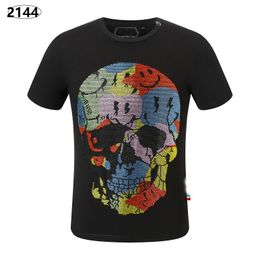 NEW STYLE Phillip Plain Men T Shirts Designer PP Skull Diamond T Shirt Short Sleeve Dollar Bear Tiger Brand Tee High Quality Skulls T Shirt Tops SP2144