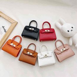 Luxury kids handbags designer girls PU leather crossbody bag lady style children single shoulder bags fashion child mini purse A80261y