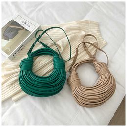 Women Handbags Luxury Botteg Vene 2023 New knotted wire Small unique design cloud Versatile Spicy X7VW356UR