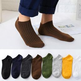 Women Socks Solid Colour Cotton Soft High School Boat Stockings Men Hiking Moisture Wicking Breathable Elastic Blend