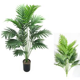 Faux Floral Greenery Large Artificial Plant Scattered Tail Sunflower Potted for Decoration Home Party Room Office Floor Decor Green Fake Plants Tree 230907