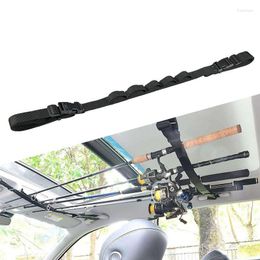 Car Organiser Storage Rack Fishing Rod Gear Holder Mounted Vehicle Strap