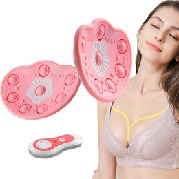 Other Massage Items Electric Breast Massager Wireless Remote Vibration Compress Enlargement Lifting Anti Sagging Chest Stimulator 230907