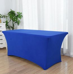 Table Cloth Wedding Decoratio Spandex Banquet Cover Rectangle Lycra Hotel Birthday Party Meeting Room Nice Design