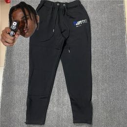 Men's Pants Blue Towel Embroidered Logo Sweatpants Men Women Top Quality Drawstring Trousers276g