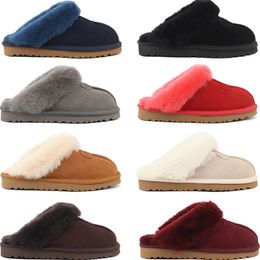 Tazz Slide slippers Designer Autumn Winter Women Classics Mini Woolen Platform Boot Fashion Luxury Keep warm Tasman Slippers Disquette Snow australian booties