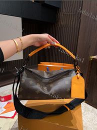 2023 fashion Vintage Soft Polochon Totes Designer Luxury Handbags with Leather Strap Women Mens houlder Crossbody Bag Lady Pillow Purses Drum bag 34cm