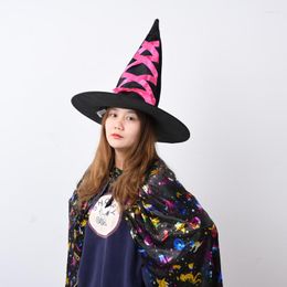 Party Hats Masquerade Ribbon Wizard Hat Adult Witch Cosplay Halloween Costume Birthday Carnival Witches Top