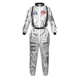 Theme Costume Astronaut Costume Adult Silver Spaceman Costume Plus Size Women Space Suit Party Dress up Costume Astronaut Suit Adults White 230907