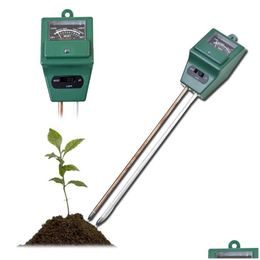 Other Garden Supplies 3 In 1 Soil Moisture Metre Thermometer Ph Tester Detector Water Humidity Light Test Sensor For Plant F Dhgarden Dhpsj