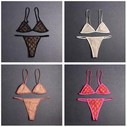 Designer Underwear Womens Thong Swimwear Lace Letter Lingerie Briefs For Women Brand Bikini Much Colors273r