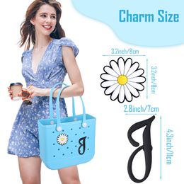 Shoe Parts Accessories For Bogg Bag Rubber Beach Charms Insert Tote Hand Bags Personalise Your With Alphabet Letters Drop Delivery Otmij