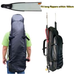 Outdoor Bags Freediving Backpack Spearguns Spearfishing Longfins Free Diving Bag with Insulated Cooler Compartment Long Flipper Equipment 230907