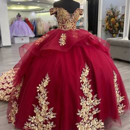 Bury Quinceanera klänningar spetsar applikationer vestidos de 15 anos plus size sweet 16 födelsedagsklänningar skräddarsydd felbedrägeri xv 326 326