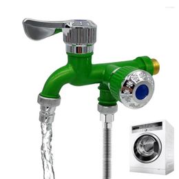 Bathroom Sink Faucets Double Outlet Faucet Water Spout Tap Garden Washer Mop Pool Outdoor Basin Diverter Connector For