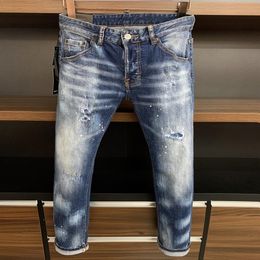 new brand of fashionable european and american mens casual jeans highgrade washing pure hand grinding quality optimization lt96203313