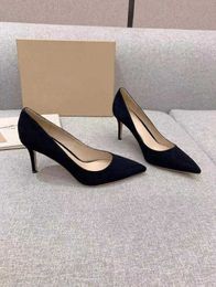 Women039s Shoes Gianvito 85mm Pointedtoe Pumps Black Suede Gianvito Milano Rossi Fashion1478926