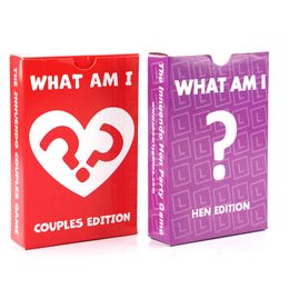Wholesales What Am I Card Hen Edition Couples Game Valentines Day Gift Anniversary Boyfriend Girlfriend Husband Wife Love Present