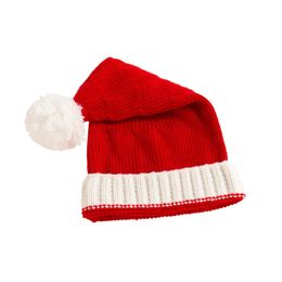 Cappello lavorato a maglia per mamma con palla per capelli invernale Nuovo cappello caldo natalizio