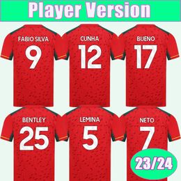 23 24 RAUL TRAORE Mens Players Soccer Jerseys LEMINA NETO PODENCE SARABIA HEE CHAN J. OTTO KILMAN Away Football Shirt Short Sleeve Uniforms