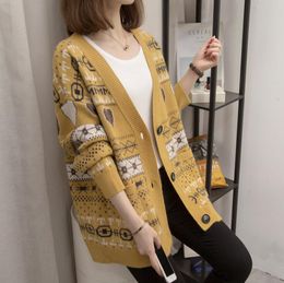 Women's Sweaters 2023 Autumn New Fashion Knitted Cardigan Women's Sweater Long Sleeve Women's Coat Top
