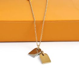 New Fashion Pendant Necklaces Designer Design 316L Stainless Steel Couple Necklace for Men and Women wholesale