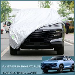 Full Car Cover Rain Frost Snow Dust Waterproof Protect Cover For JETOUR Dashing X70 PLUS X70 2020-2025 External Auto Accessories