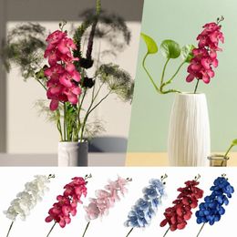 Decorative Flowers Water Velvet Phalaenopsis High Simulation Chinese Wedding Flower Art Home Artificial Baskets With