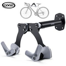 Bike Handlebars Components Bicycle Wall Mount Horizontal MTB Road Rack Hanger Hooks Holder for Garage Indoor Storage Repair Stand 230907