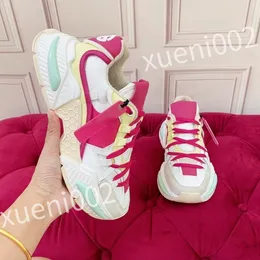 2023 new Hot Luxury Designer shoes laceup women sneaker Travel leather fashion lady Flat Running Trainers Letters woman shoe platform men shoe fd221008