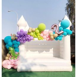 outdoor activities 13x13ft-4x4m Inflatable Wedding Bounce white House Birthday party Jumper Bouncy Castle234l
