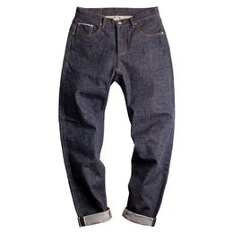 Maden 15OZ Denim Men Jeans Red Ear Selvedge Vintage Japanese AMEKAJI Straight Mid Waist Long Pants Trousers Clothing Bottoms325b