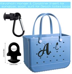 Shoe Parts Accessories Bag Charms For Bogg Decorative Add Insert Carabiner Keys Holder Set Alphabet Letters And Rubber Tassel Hanger Otnlk