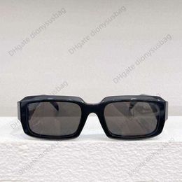 Designer sunglasses New Spr17w Square Black Sunglasses for Women with Big Face Thin Small Red Book the Same Type of Men's Sunglasses